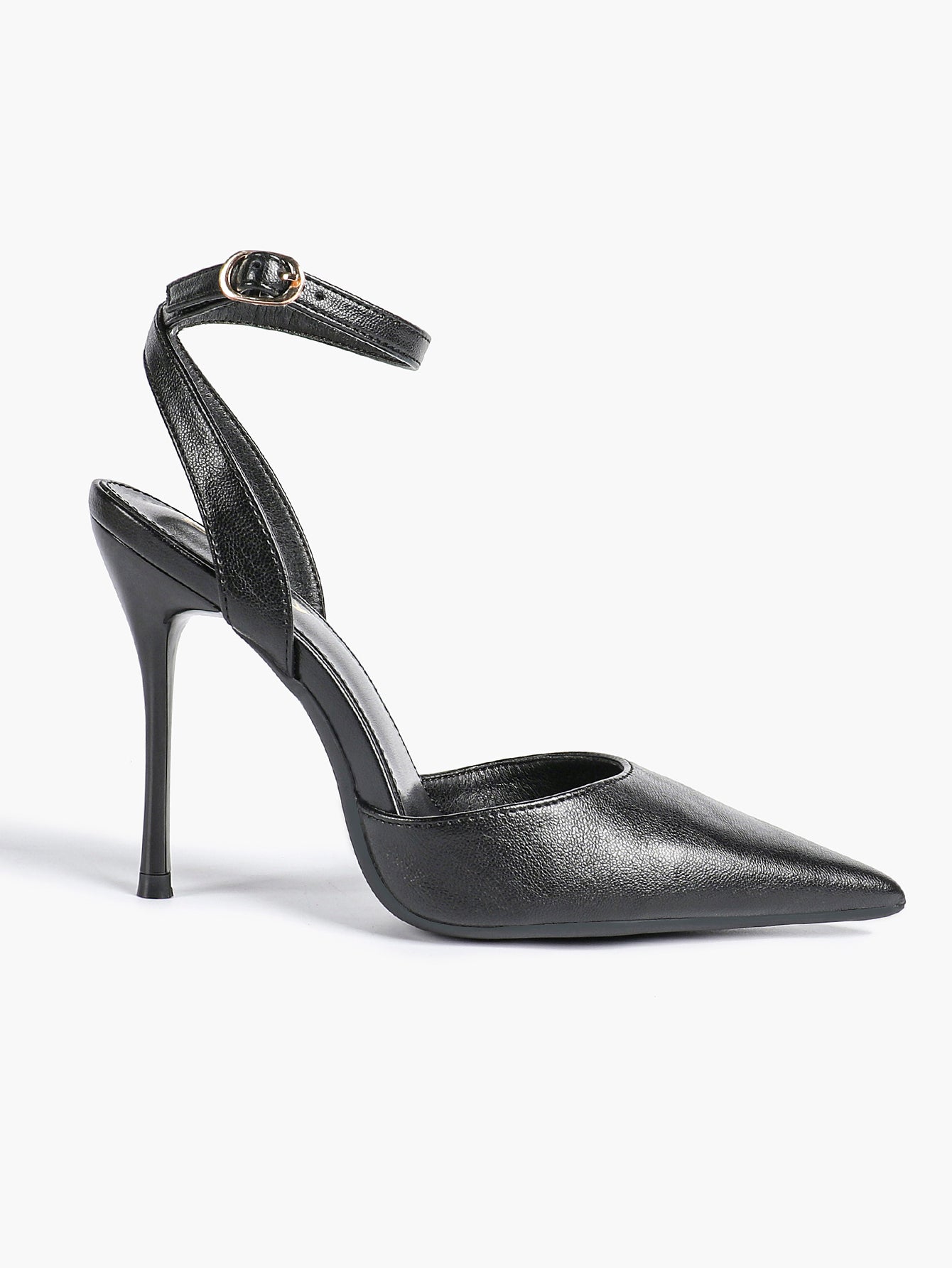 Classic Pointed Toe Ankle Strap Stilettos - Formal Event Heels