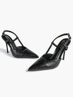 Pointed Toe Slingback Stiletto Heels | Elegant Dress Pumps