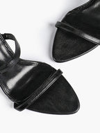 Chain Detail Open Toe High Heel Mules - Daily Party Sandals