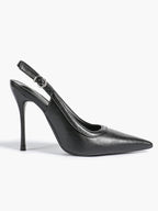 Glossy Patent Slingback Heels | Pointed Toe Formal Heels