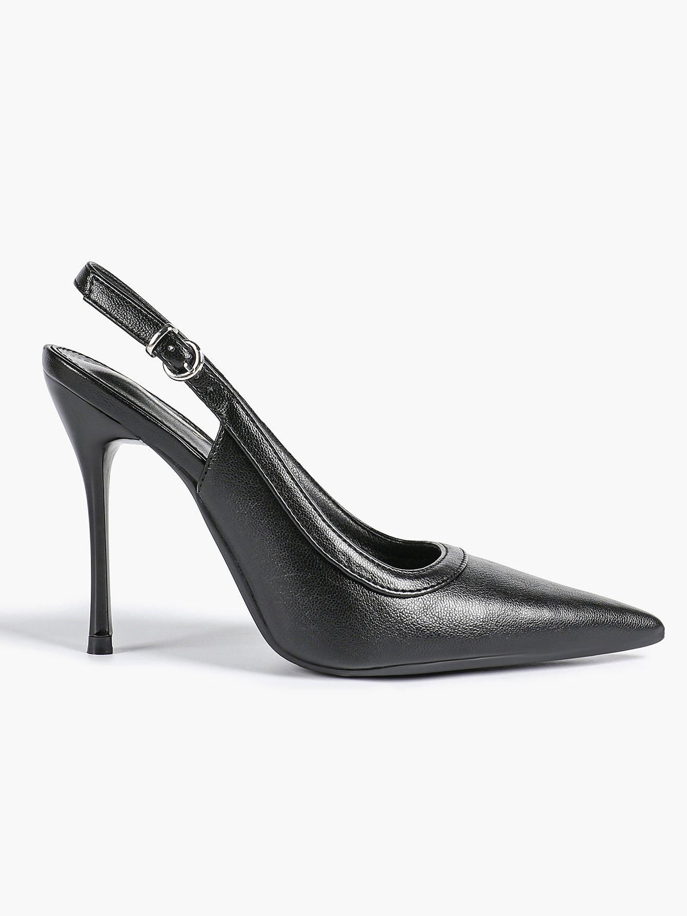Glossy Patent Slingback Heels | Pointed Toe Formal Heels