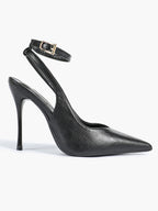 Pointed Toe Ankle Strap Classic Heels – Office Evening Pumps