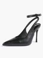 Pointed Toe Ankle Strap Classic Heels – Office Evening Pumps