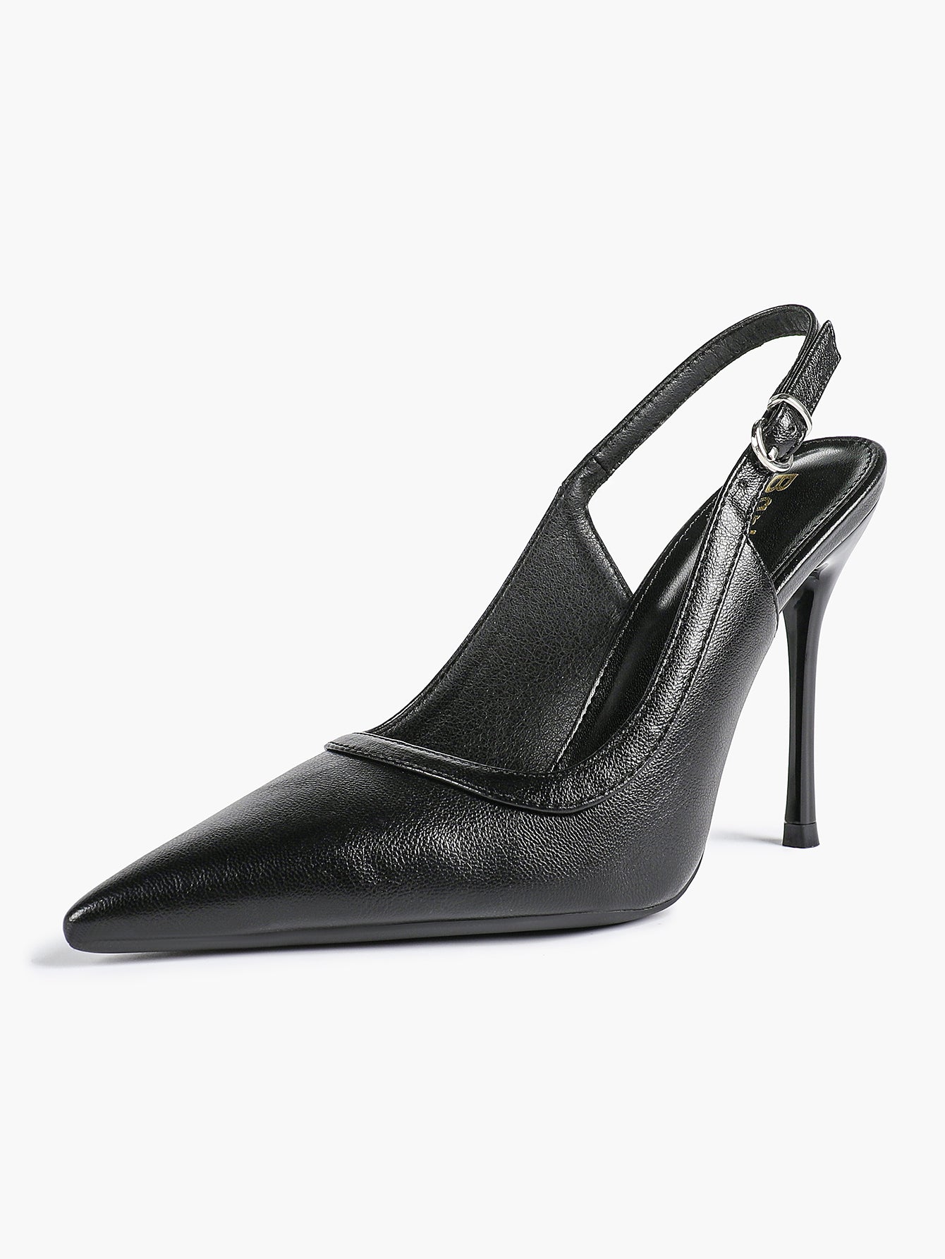 Glossy Patent Slingback Heels | Pointed Toe Formal Heels