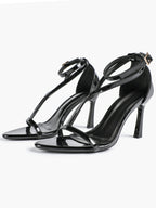 Women's Pointed Toe T-Strap High Heel Sandals -Summer, Wedding Guest, Date Night