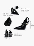 Pointed Toe Mary Jane Pumps Heels - Weddings Formal Event Heels