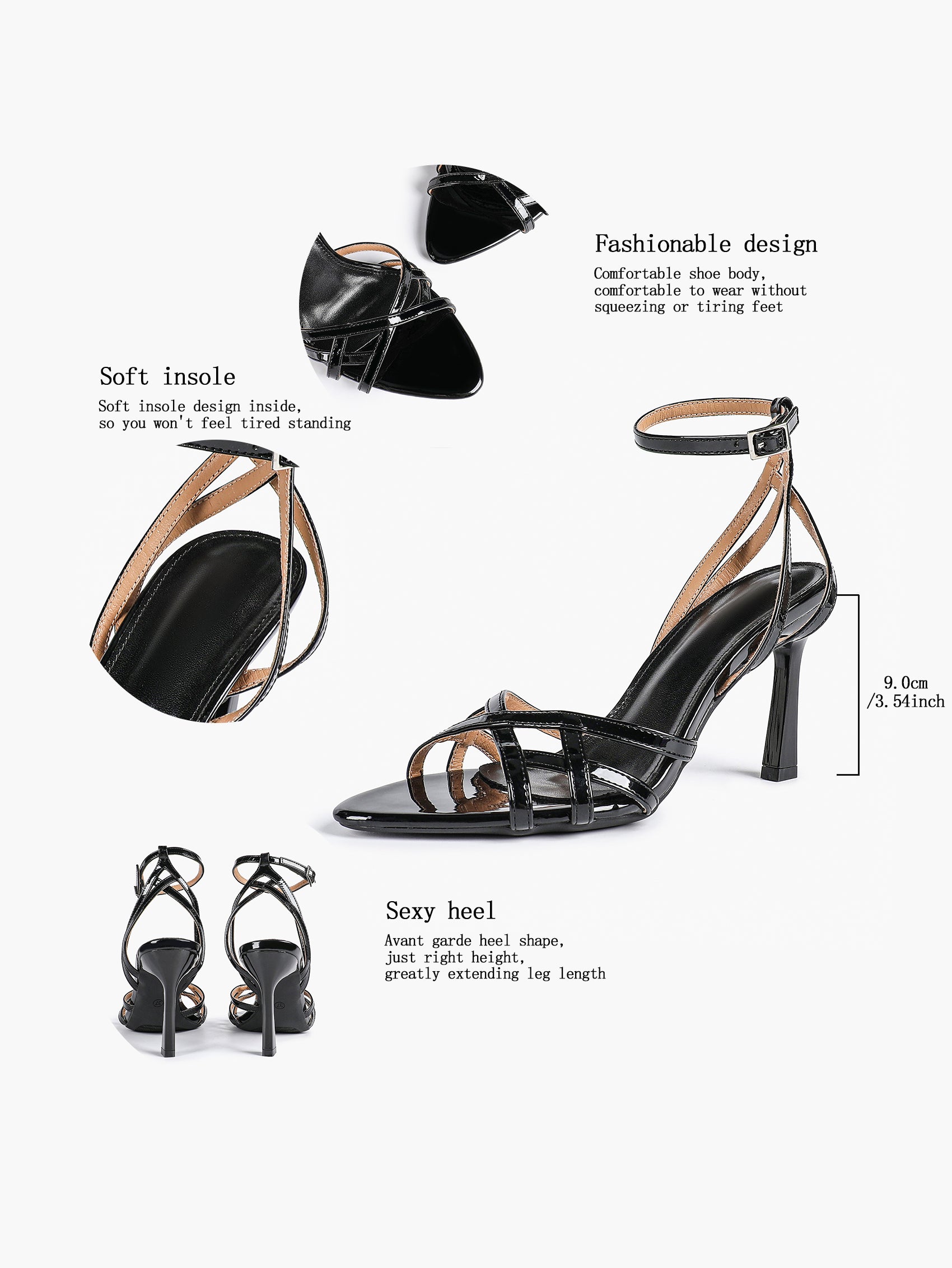 Crisscross Strappy Ankle Strap Metallic Silver Stiletto Sandals Party Date Night