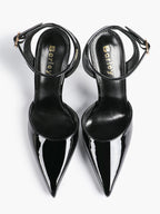 Classic Pointed Toe Ankle Strap Stilettos - Formal Event Heels