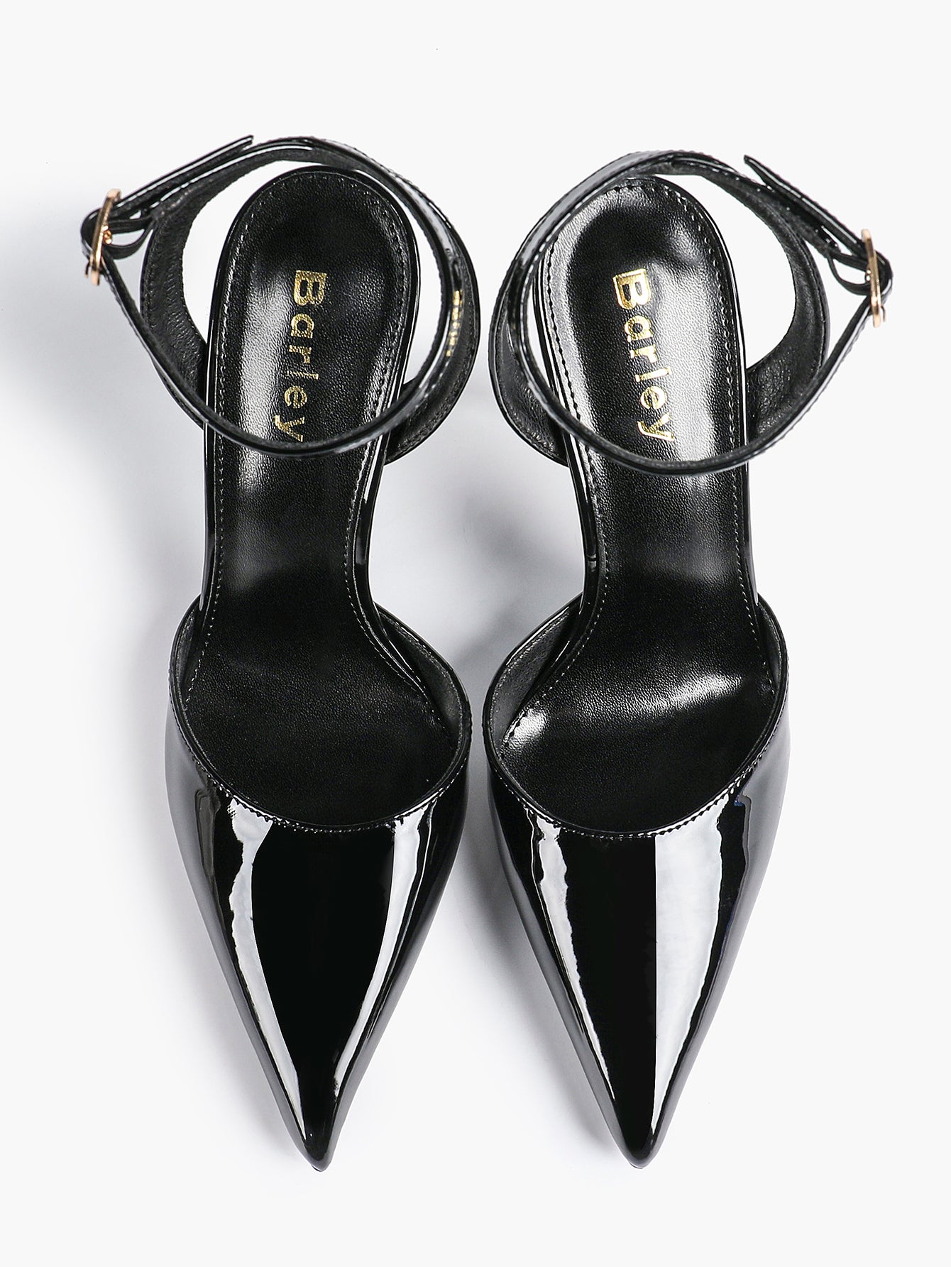 Classic Pointed Toe Ankle Strap Stilettos - Formal Event Heels