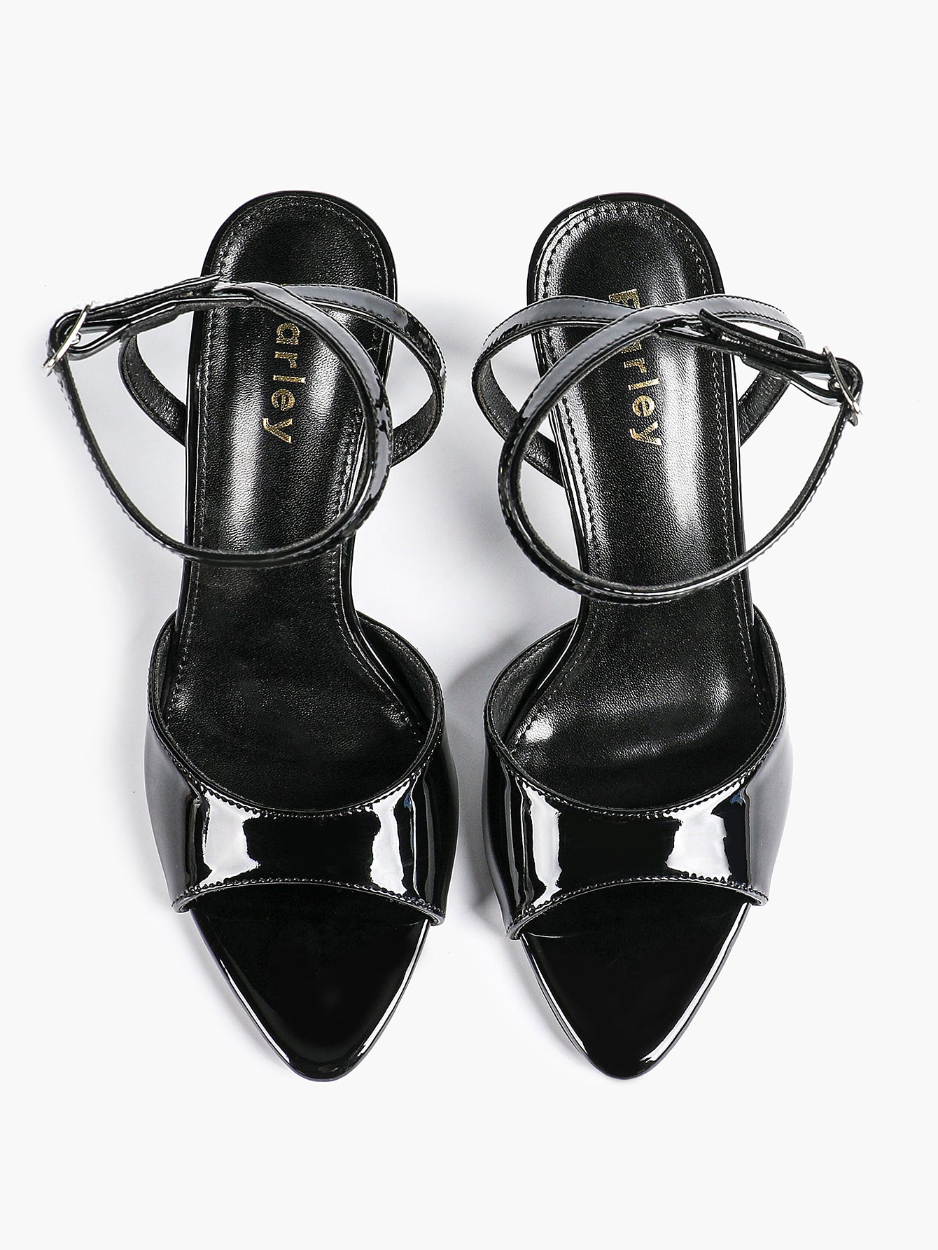 Open Toe Single Band Ankle Strap Heels Adjustable Sandals for Summer Date