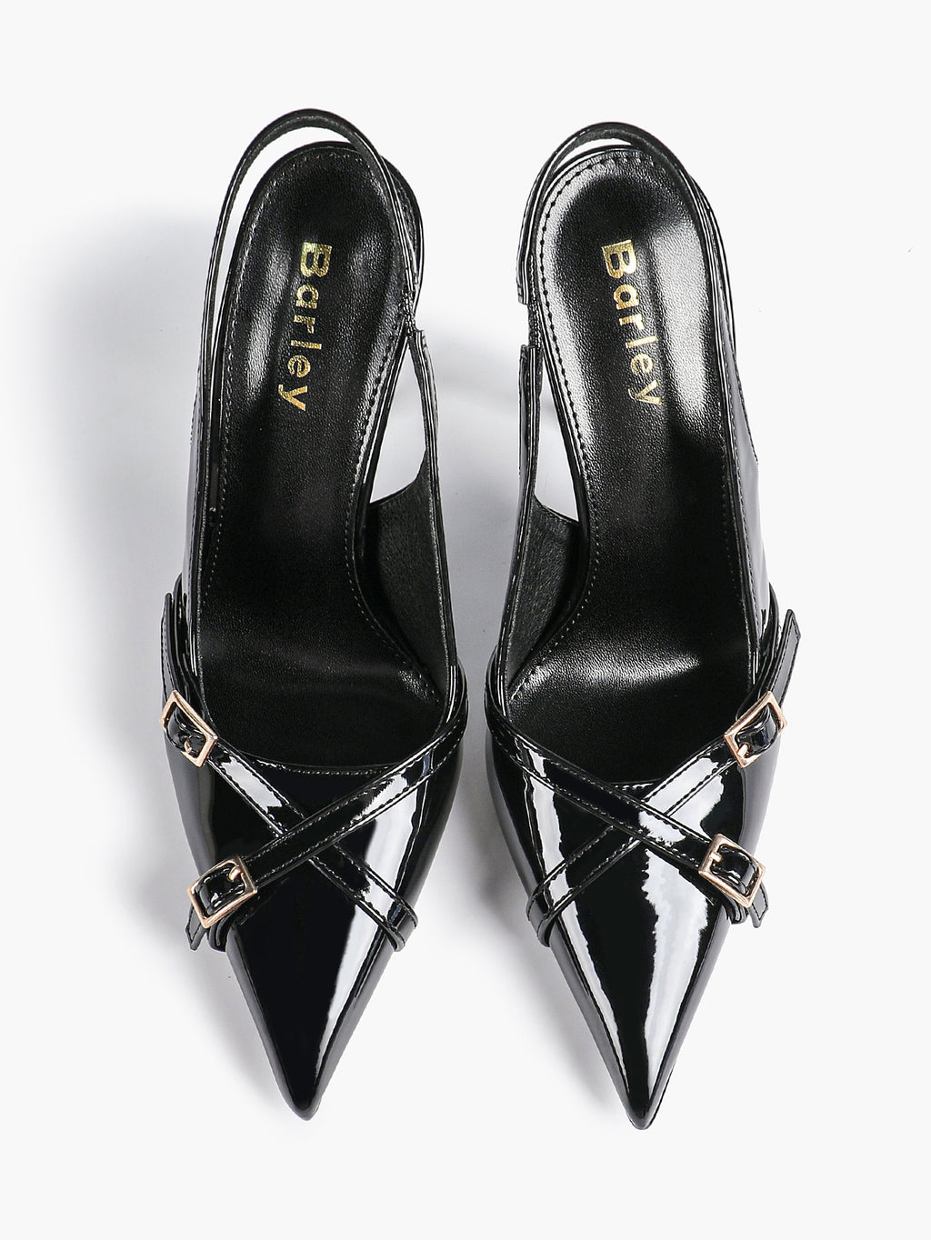Women's Buckle Accent Pointed Toe Pumps Heels - Party Date Night Heels