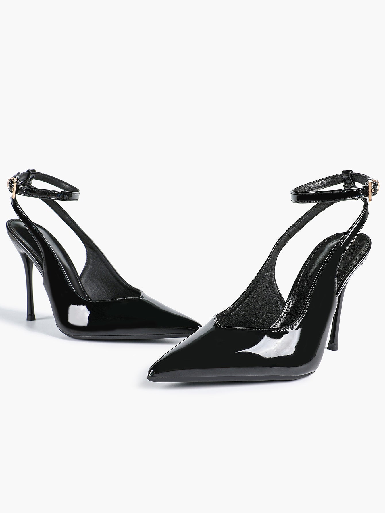 Pointed Toe Ankle Strap Classic Heels – Office Evening Pumps