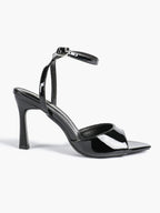 Open Toe Single Band Ankle Strap Heels Adjustable Sandals for Summer Date