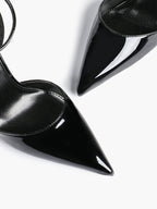 Classic Pointed Toe Ankle Strap Stilettos - Formal Event Heels