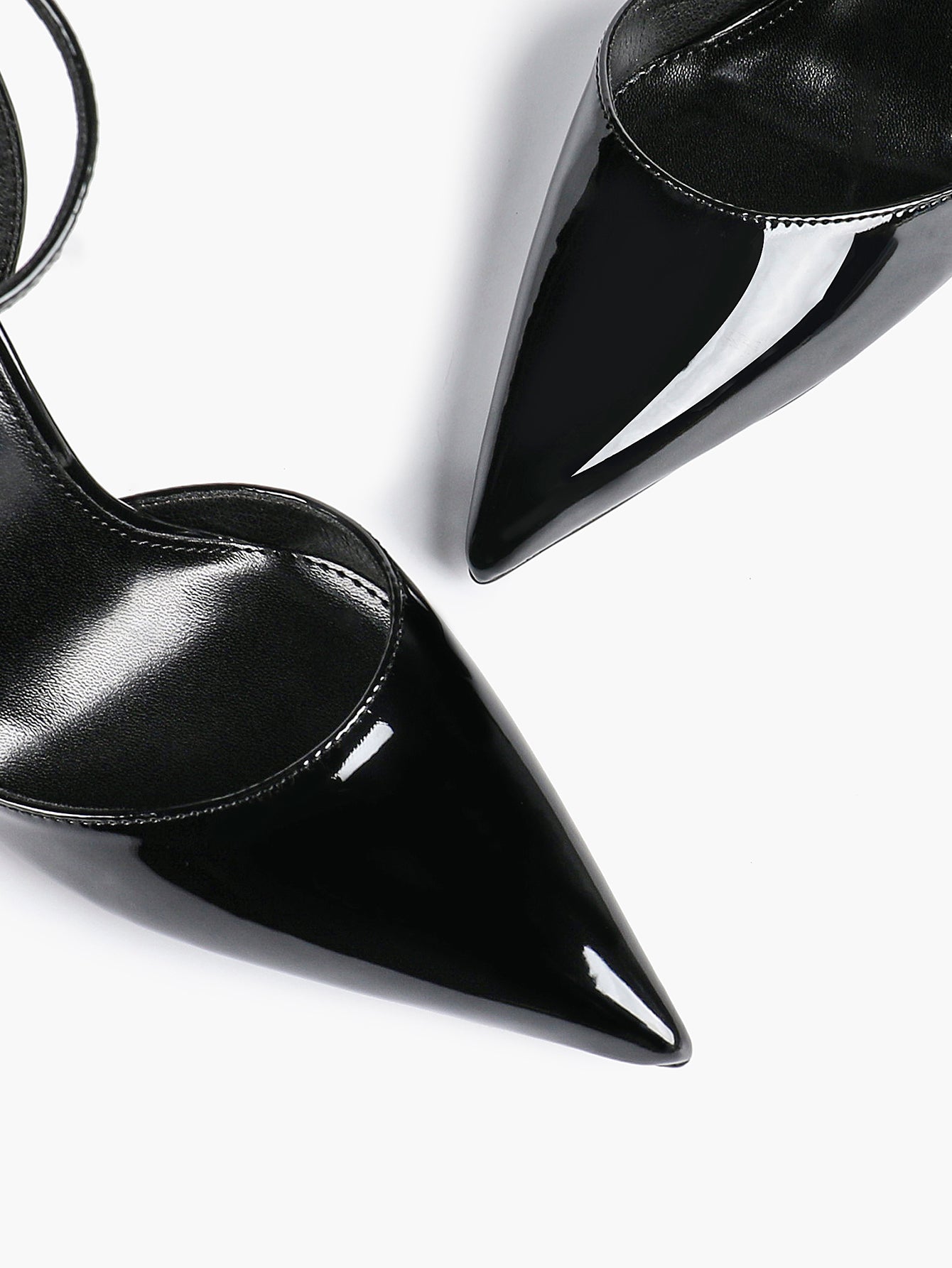 Classic Pointed Toe Ankle Strap Stilettos - Formal Event Heels