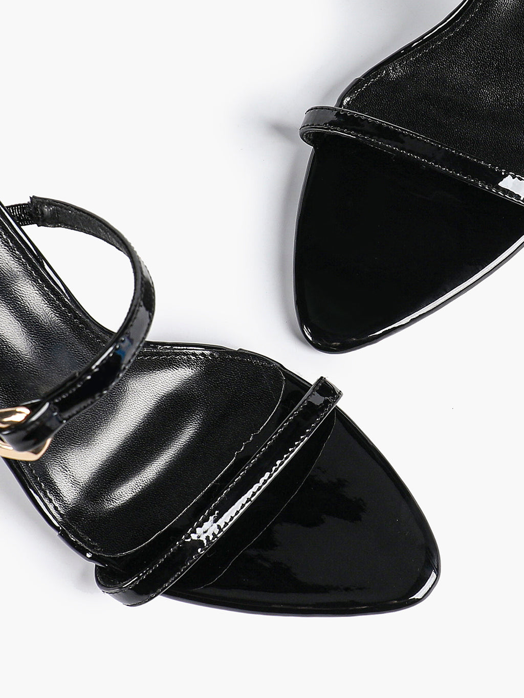 Chain Detail Open Toe High Heel Mules - Daily Party Sandals