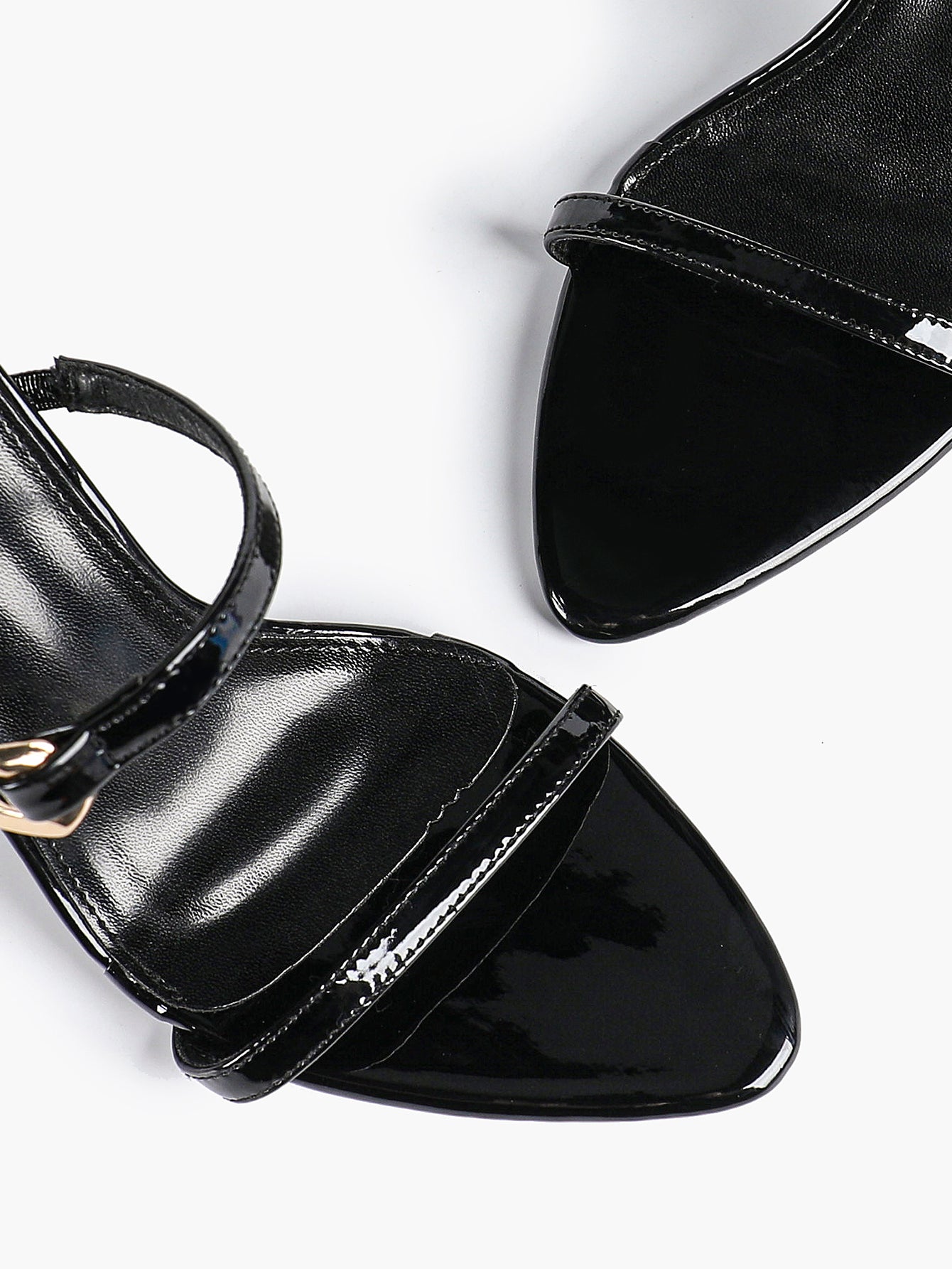 Chain Detail Open Toe High Heel Mules - Daily Party Sandals