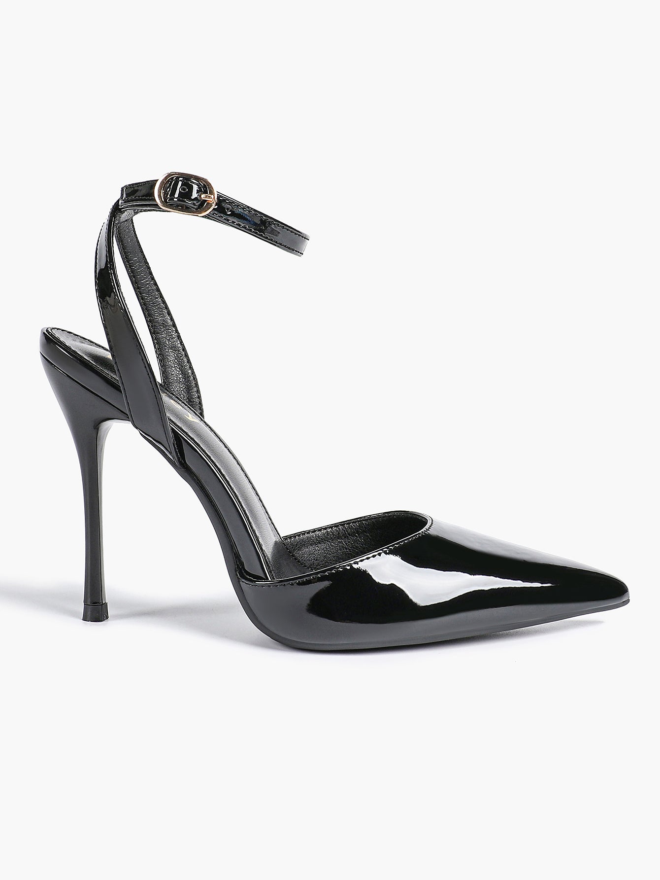 Classic Pointed Toe Ankle Strap Stilettos - Formal Event Heels