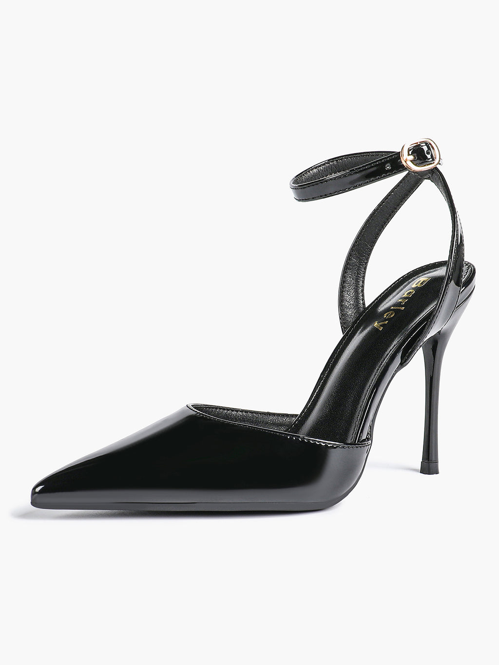 Classic Pointed Toe Ankle Strap Stilettos - Formal Event Heels