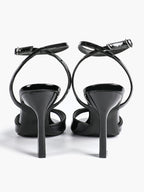 Open Toe Single Band Ankle Strap Heels Adjustable Sandals for Summer Date
