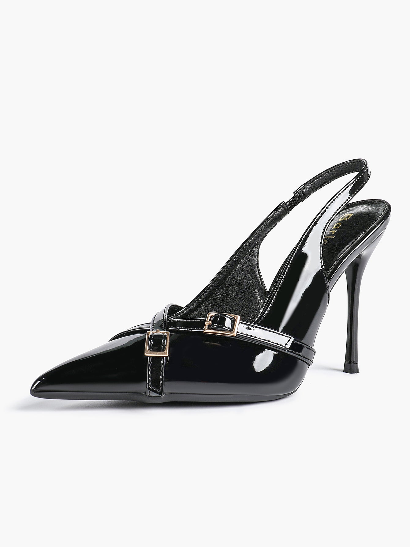 Women's Buckle Accent Pointed Toe Pumps Heels - Party Date Night Heels