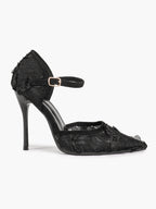 The Gilded Dream: Beige Sequin Mesh Stilettos for Elegant Evening Affairs