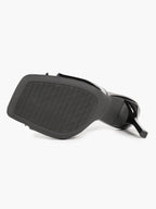 The Cool-Girl Bow: Black Patent Square-Toe Mules with a 4.13" Stiletto