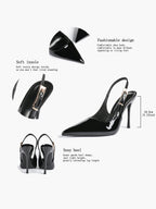 Women's Slingback Pointed Toe Heels-Timeless Elegant Pump