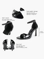 Women's Ankle Strap Heeled Sandals Workwear Office Sandals