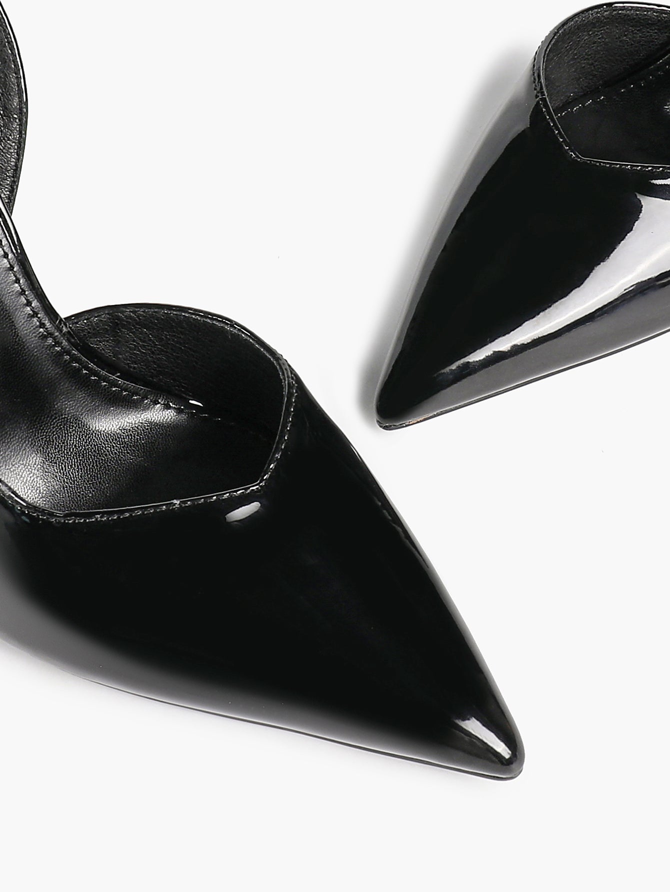 Pointed Toe Slingback Heels Minimalist Ankle Strap Stilettos Office Casual Pumps