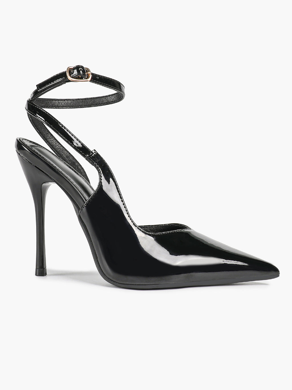 Pointed Toe Slingback Heels Minimalist Ankle Strap Stilettos Office Casual Pumps
