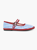 Women's Woven Mary Jane Flats Brown Trim Slip On Shoes Vacation Dailywear Shoes ISHIFIVAN