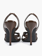 Crisscross Strap Slingback Heeled Sandals Square Toe Stiletto Pumps Wedding Date Night