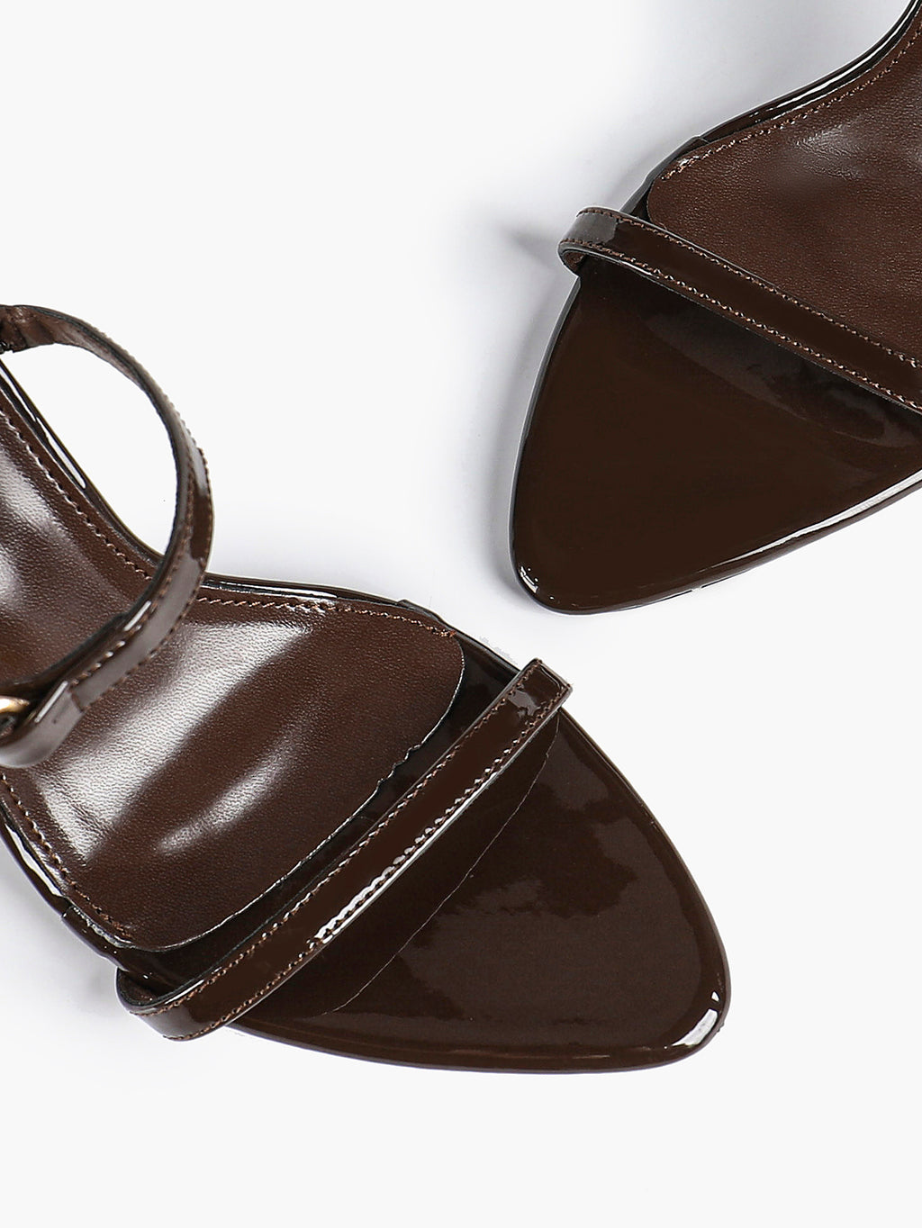 Chain Detail Open Toe High Heel Mules - Daily Party Sandals