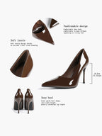 Classic Pointed Toe Stiletto Heels - Office Business Meetings Shoes