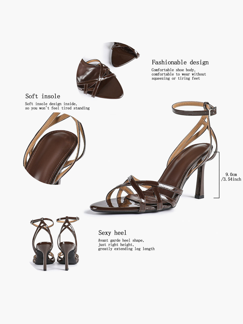 Crisscross Strappy Ankle Strap Metallic Silver Stiletto Sandals Party Date Night