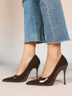 Classic Pointed Toe Stiletto Heels - Office Business Meetings Shoes