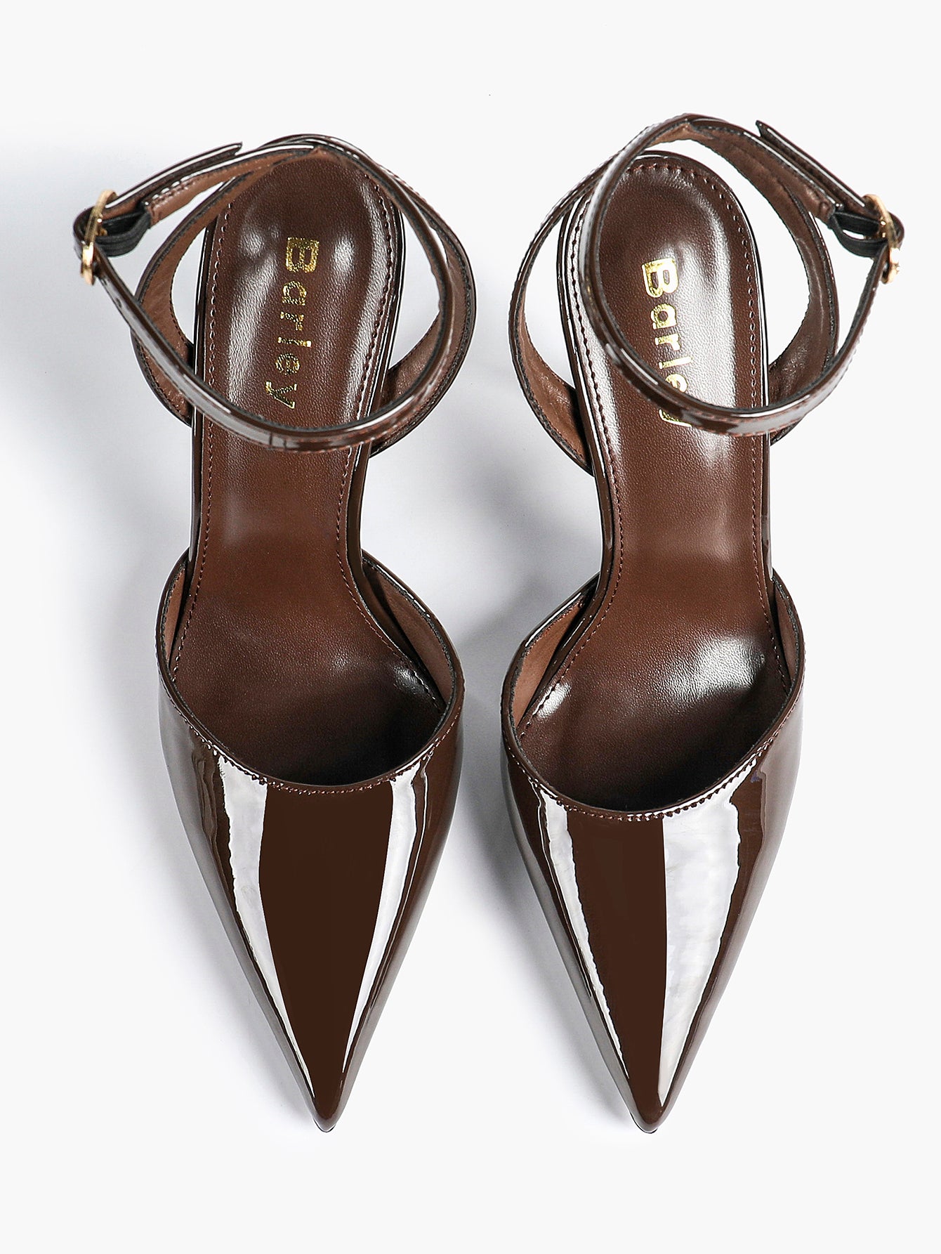 Classic Pointed Toe Ankle Strap Stilettos - Formal Event Heels