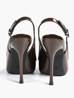 Glossy Patent Slingback Heels | Pointed Toe Formal Heels
