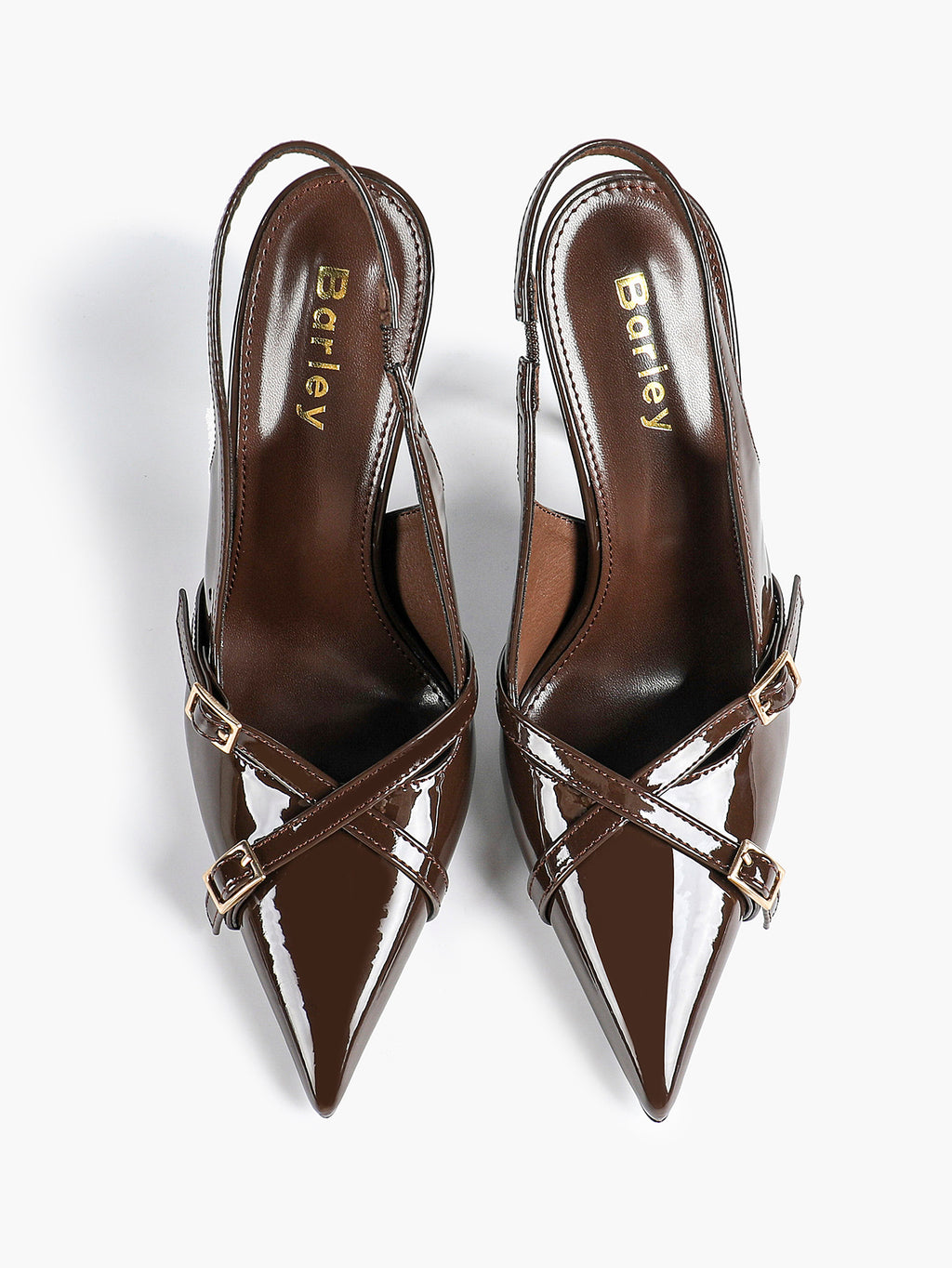 Women's Buckle Accent Pointed Toe Pumps Heels - Party Date Night Heels