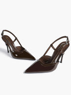 Pointed Toe Slingback Stiletto Heels | Elegant Dress Pumps