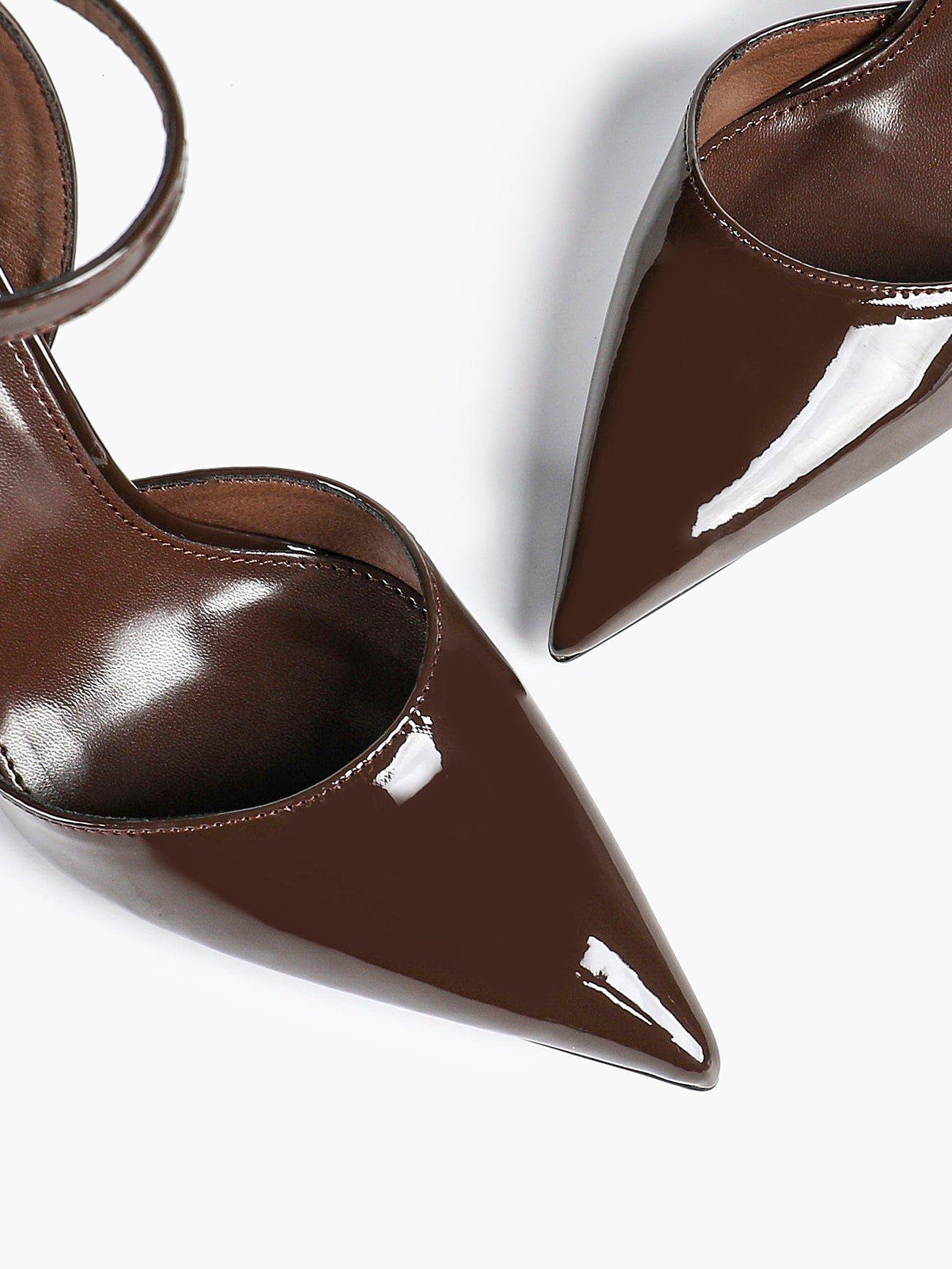 Classic Pointed Toe Ankle Strap Stilettos - Formal Event Heels