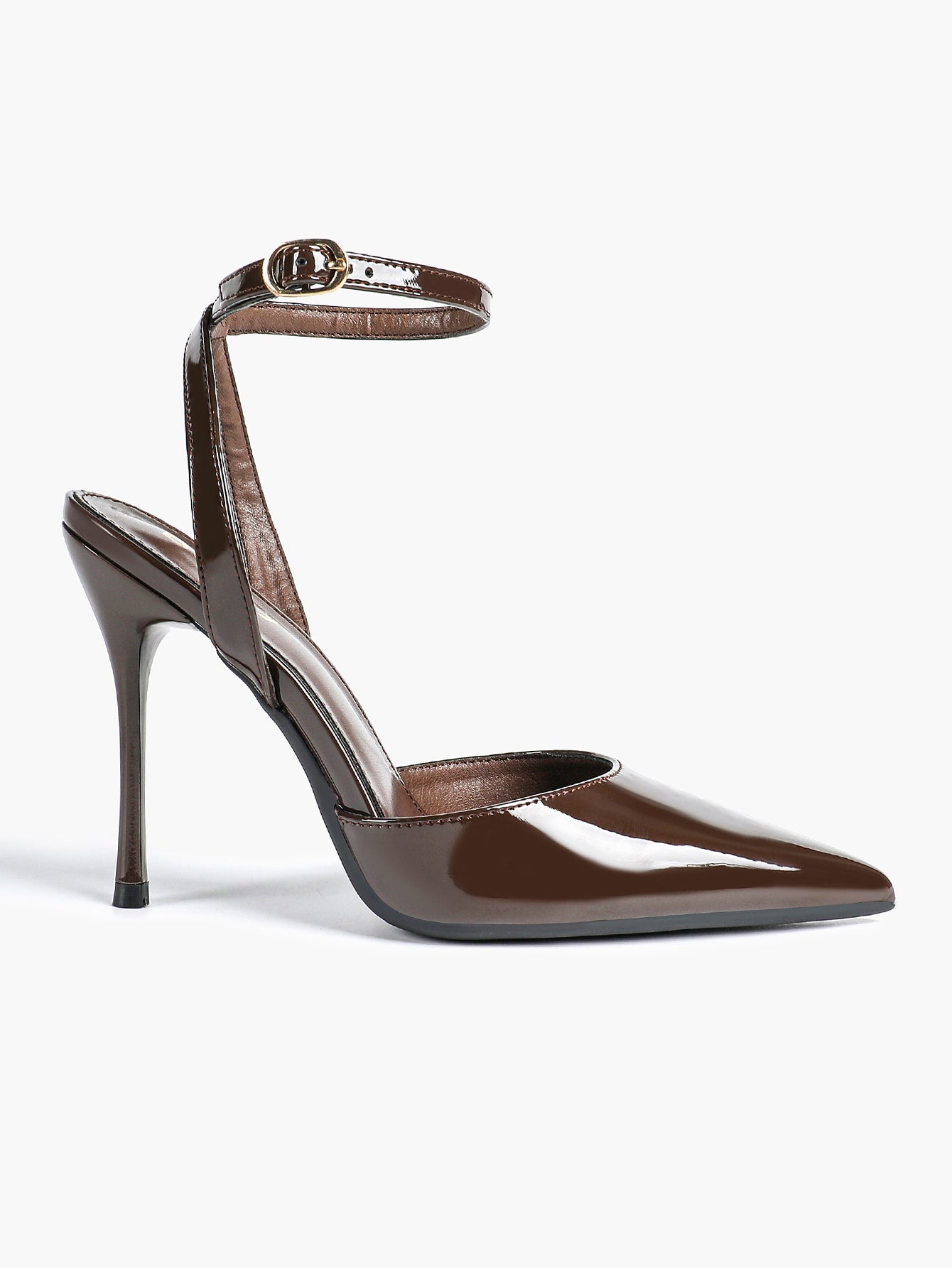 Classic Pointed Toe Ankle Strap Stilettos - Formal Event Heels
