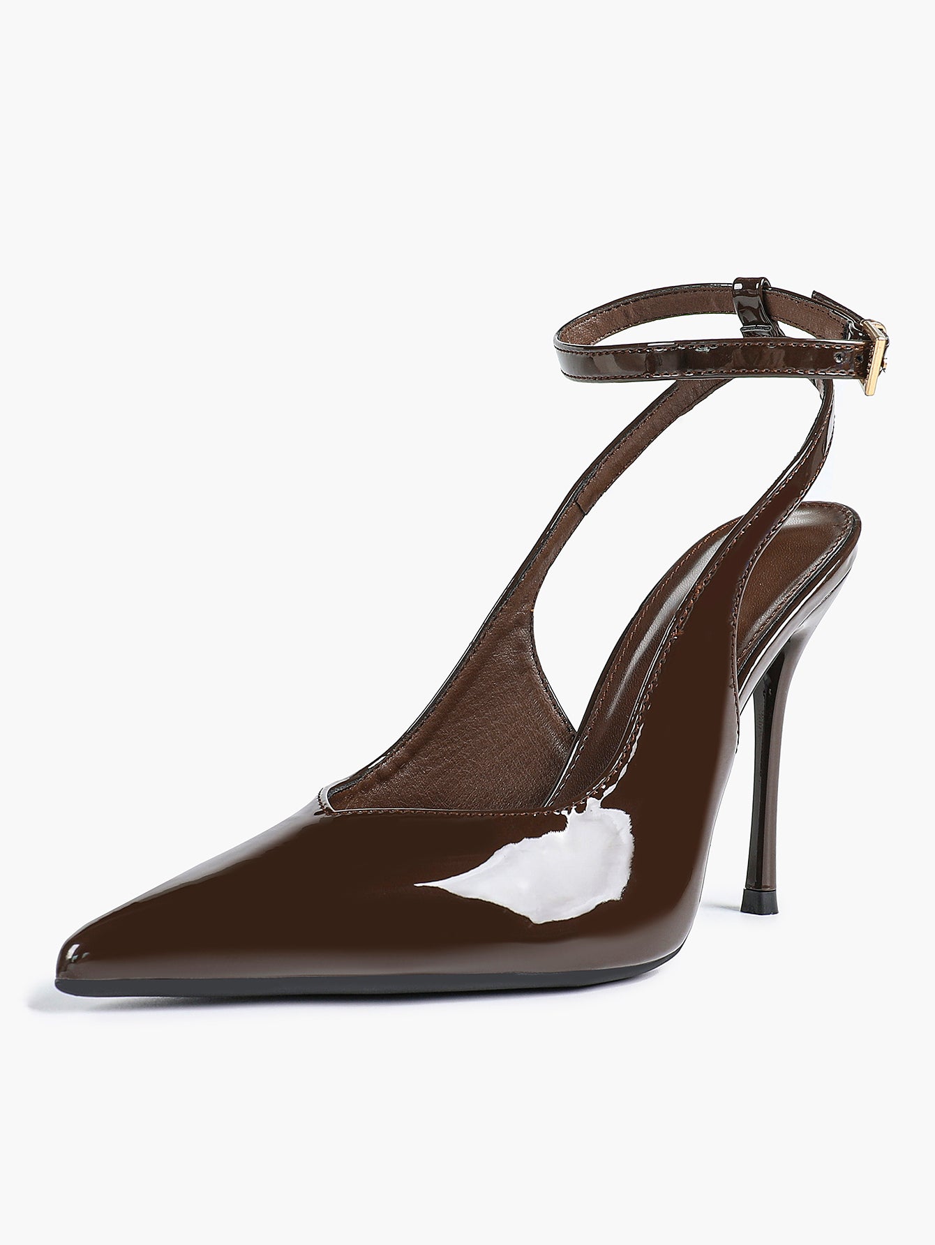 Pointed Toe Ankle Strap Classic Heels – Office Evening Pumps