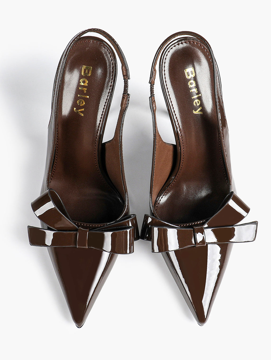 Pointed Toe Bow Detail Slingback Heels - Office Formal Evening Pumps