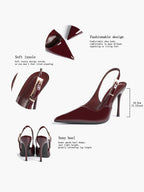 Women's Slingback Pointed Toe Heels-Timeless Elegant Pump