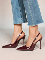 Women's Slingback Pointed Toe Heels-Timeless Elegant Pump