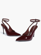 Pointed Toe Ankle Strap Classic Heels – Office Evening Pumps