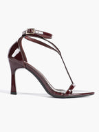 Women's Pointed Toe T-Strap High Heel Sandals -Summer, Wedding Guest, Date Night