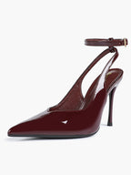 Pointed Toe Ankle Strap Classic Heels – Office Evening Pumps